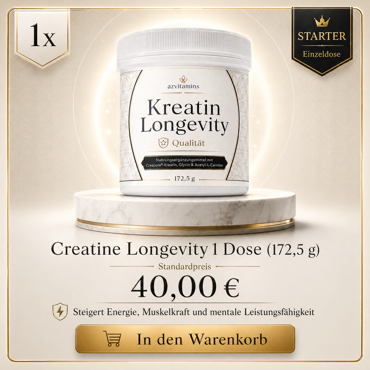 1 Dose Kreatin Longevity